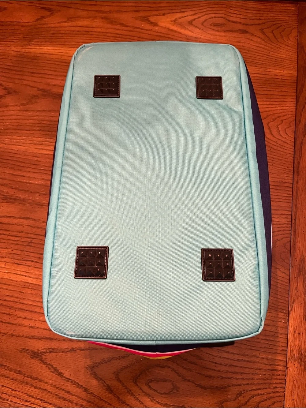 Tupperware Insulated Turquoise Picnic Basket with Watermelon Accent